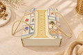 Royal Heritage Floral Gift Box with 4 Glass Jars