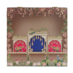 Royal Heritage Brown Hamper Box with 4 Printed Glass Jars