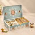 Royal Elephant Heritage Hamper Box with 4 Glass Jars & 16-Cavity Tray