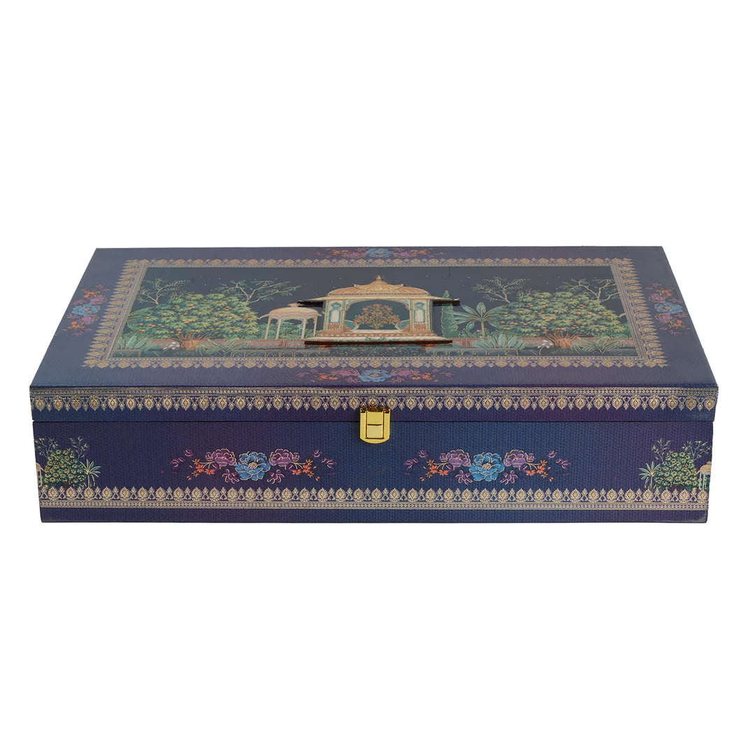 Royal Blue Pichwai Artistry Premium Hamper Box