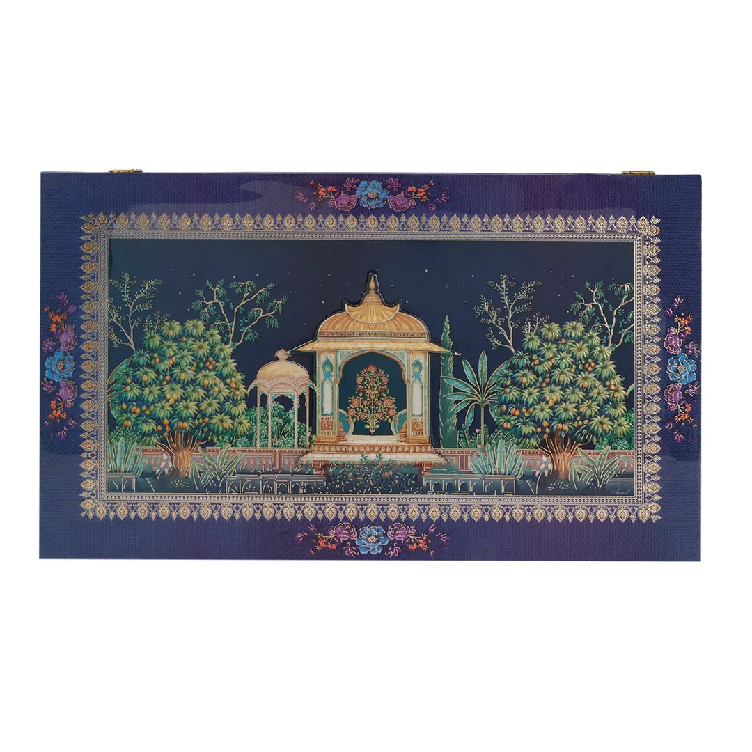 Royal Blue Pichwai Artistry Premium Hamper Box