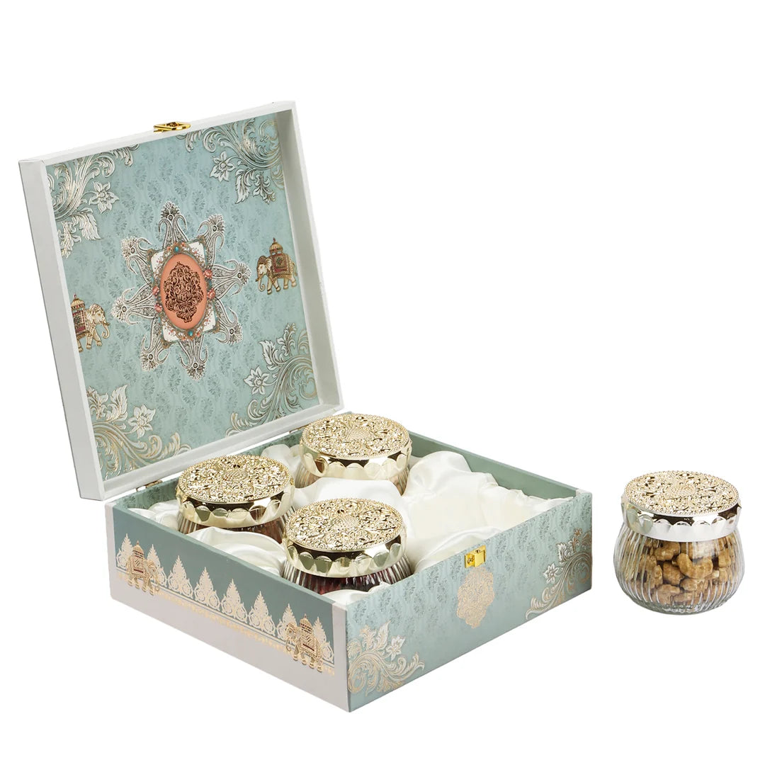 Pichwai Print Heritage Dry Fruit Gift Box