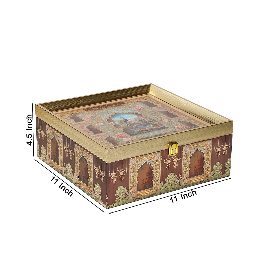 Heritage Haveli Gift Hamper with 4 Matki Tins
