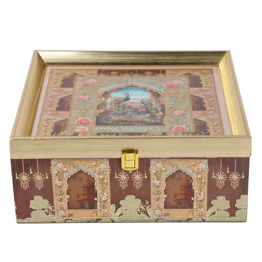 Heritage Haveli Gift Hamper with 4 Matki Tins