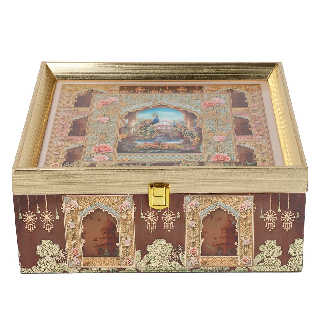 Heritage Haveli Gift Hamper with 4 Matki Tins