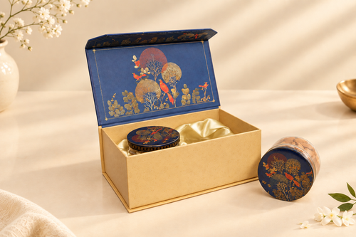 Bird & Bloom Royal Premium 2-Jar Dry Fruit Gift Box