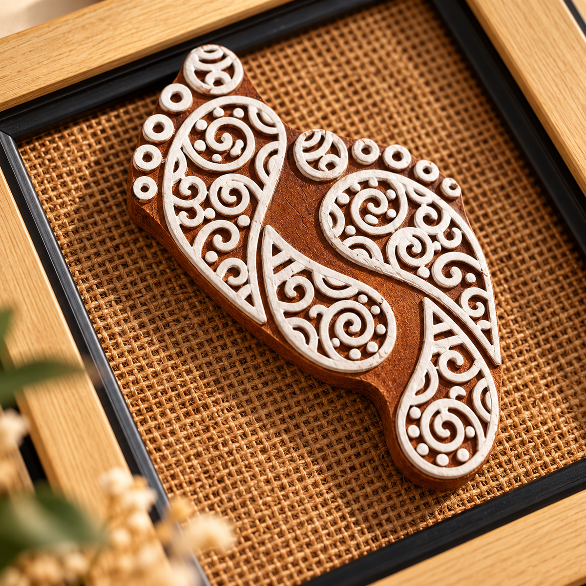 Traditional Handcrafted Charan Paduka| Elegant Decorative Accent Perfect for Gifting & Festive Décor