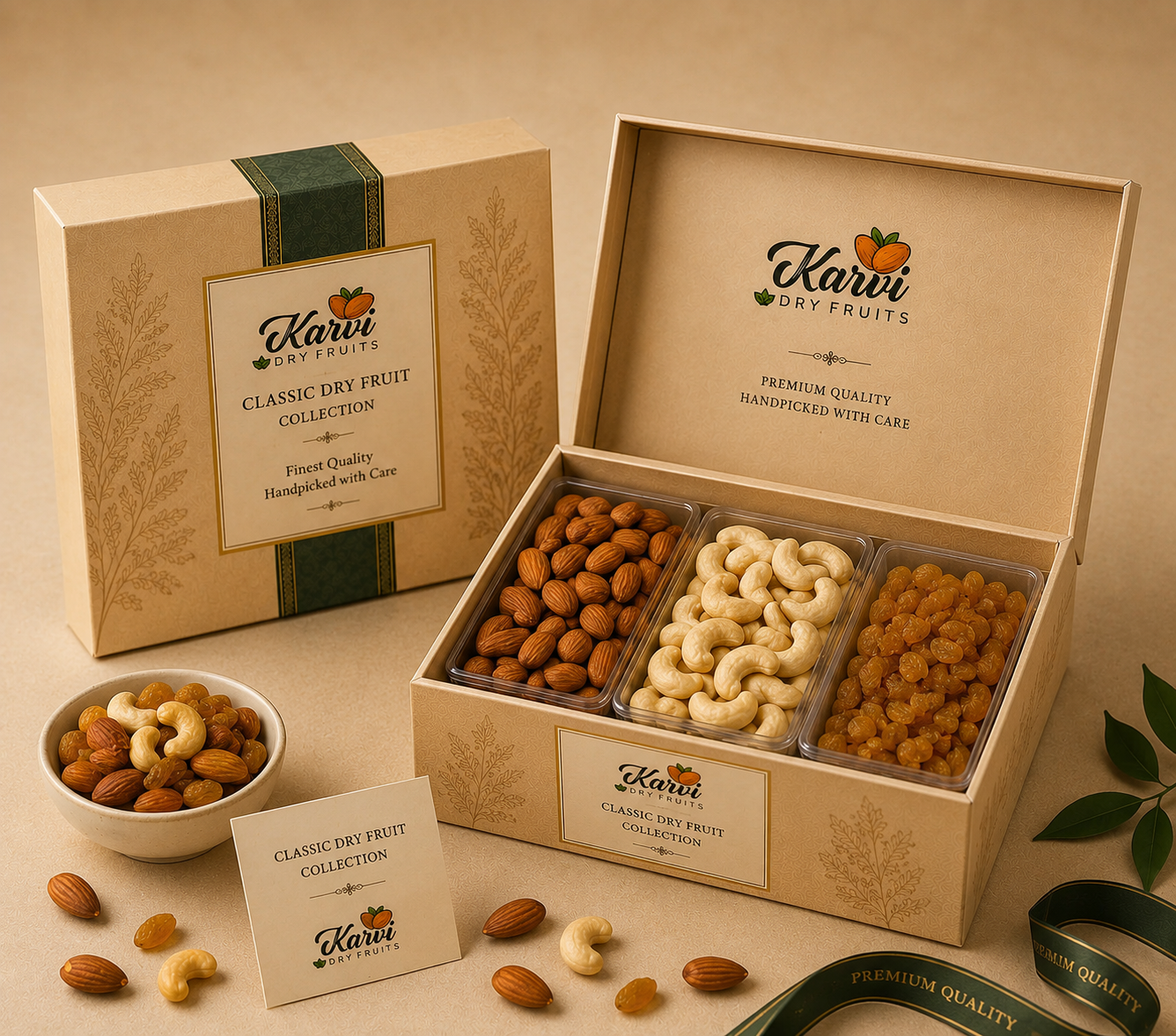 Classic Collection — 3 Variety Dry Fruit Gift Box
