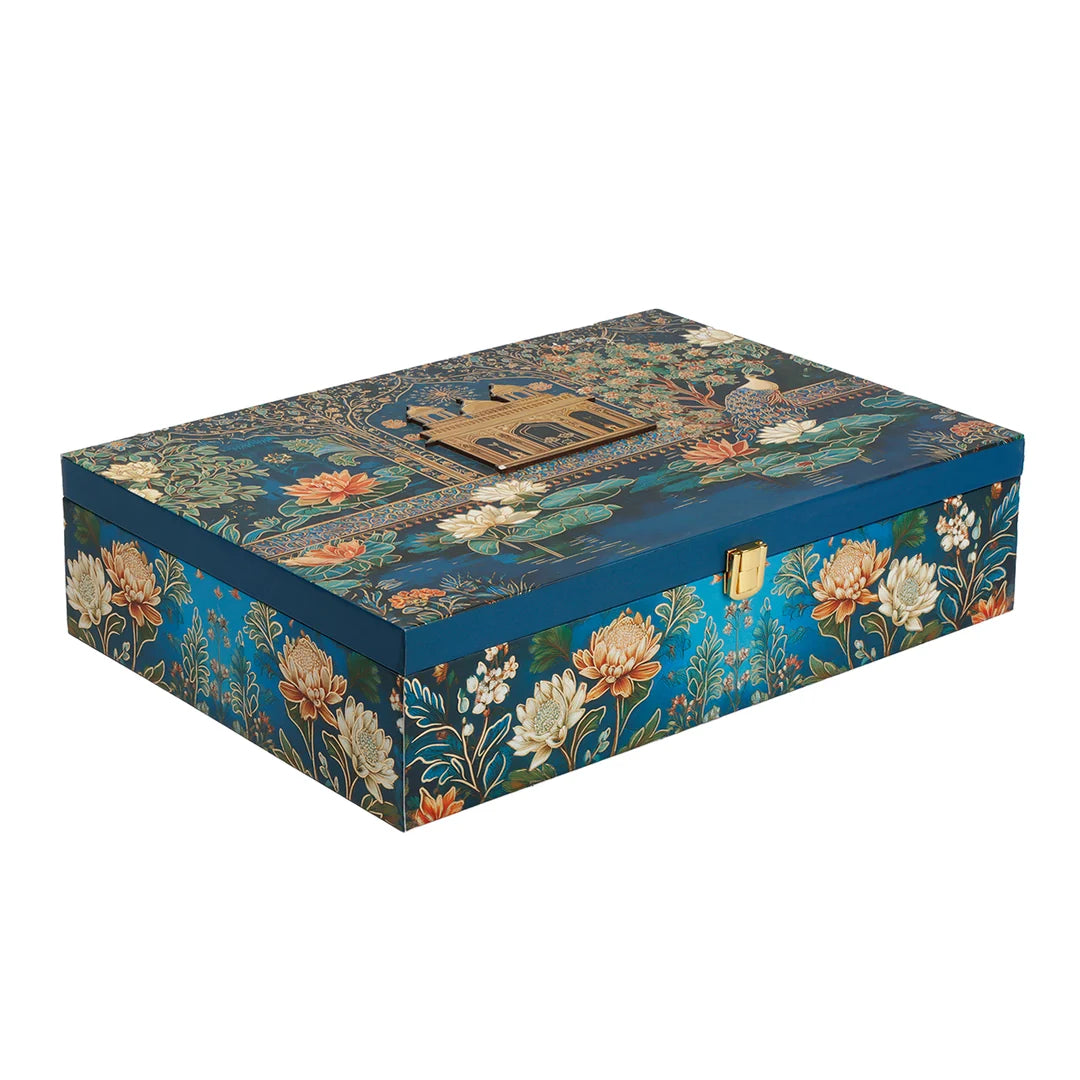 Pichwai Royale – Premium 6-Jar Dry Fruit Gift Box