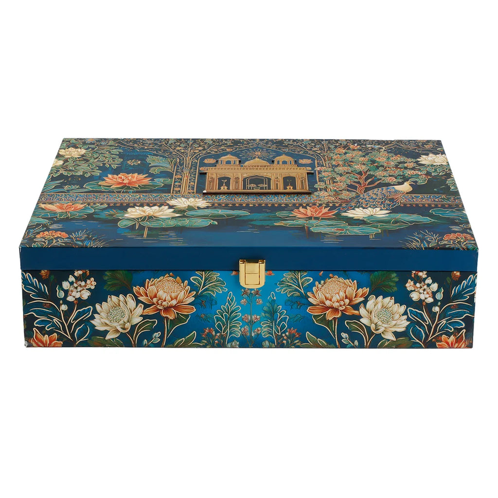 Pichwai Royale – Premium 6-Jar Dry Fruit Gift Box