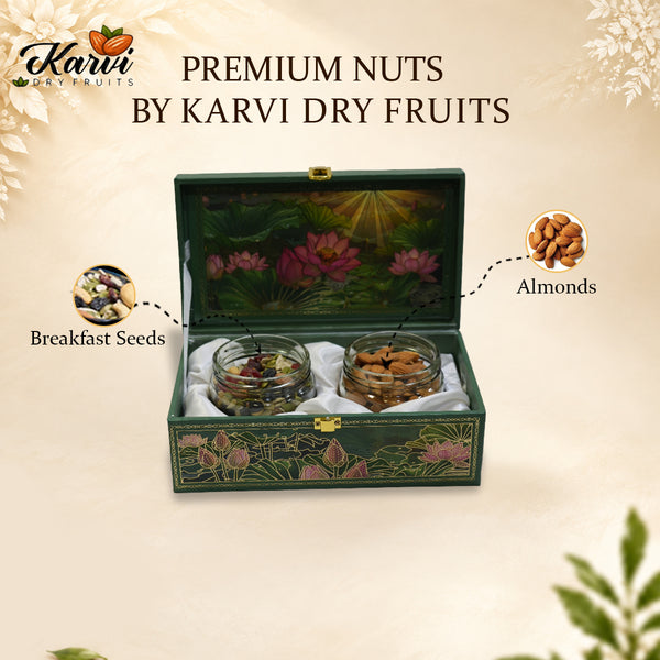 Royal Lotus Bloom Gift Box | 400-600g Assorted , 2 Jars | Festive Gifting & Special Occasions