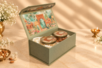 The Heritage Courtyard Dry Fruit Gift Box with 2 Designer Jars