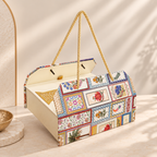 Royal Heritage Floral Gift Box with 4 Glass Jars