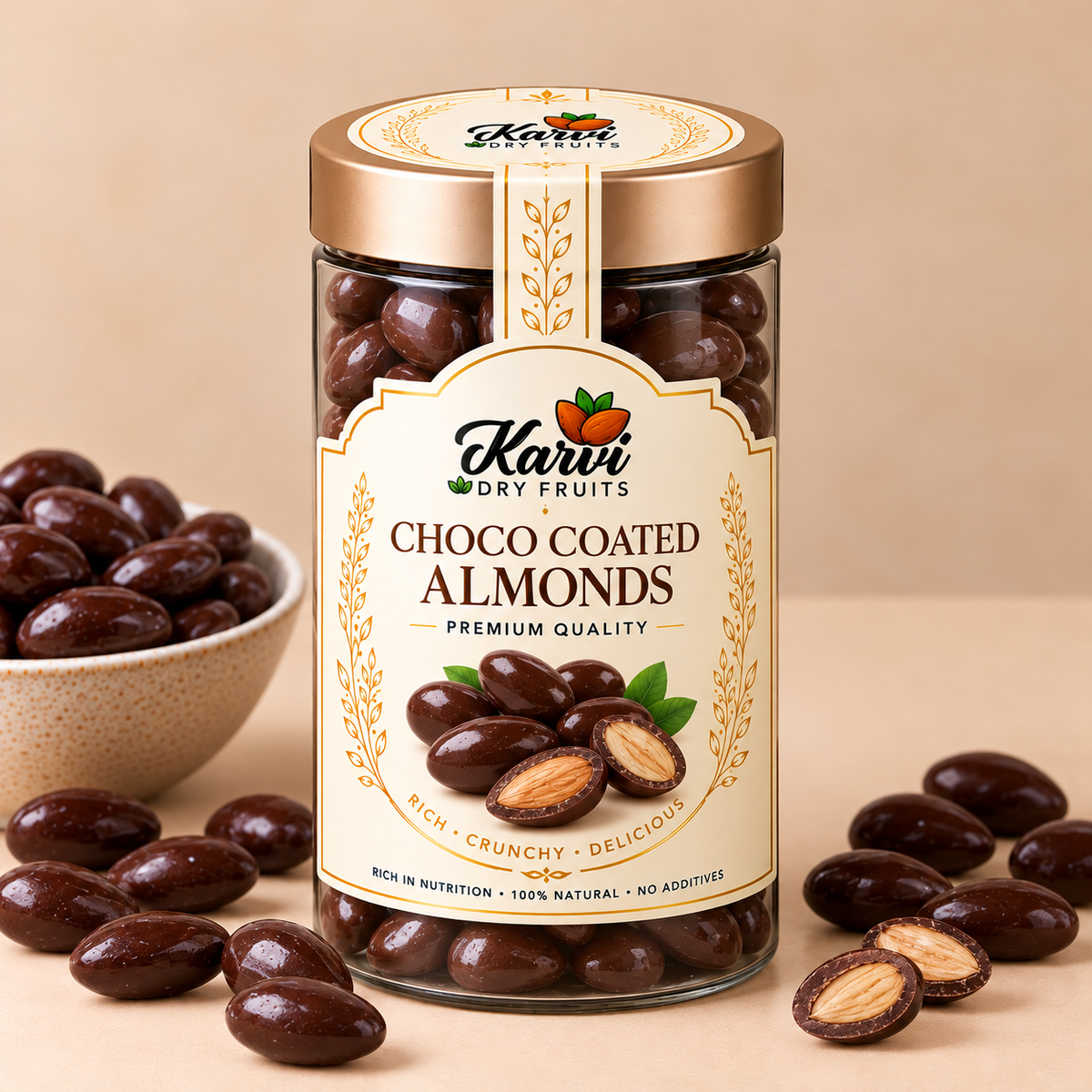 Premium Choco Coated Almonds — Rich & Crunchy
