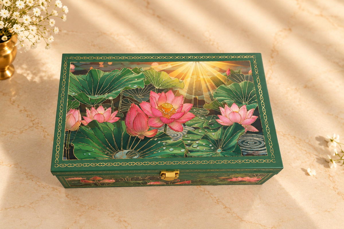 Royal Lotus Bloom Gift Box with 2 Jars