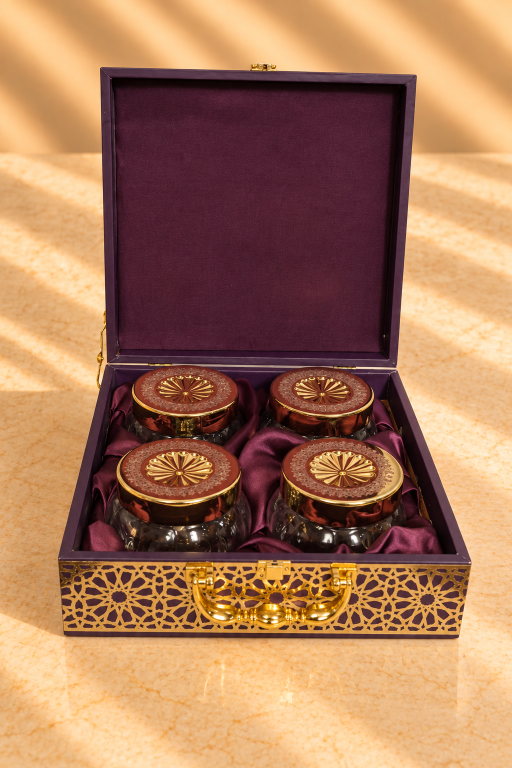 Royal Amethyst Gift Box with 4 Jars