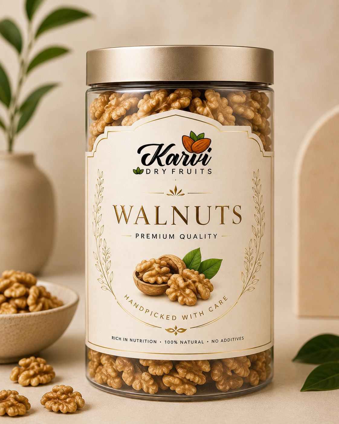 Kashmiri Walnut Kernels — Light Halves, No Shell